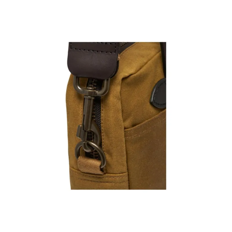 Filson Cotton One Shoulder Handbag Men's Dark Brown-8
