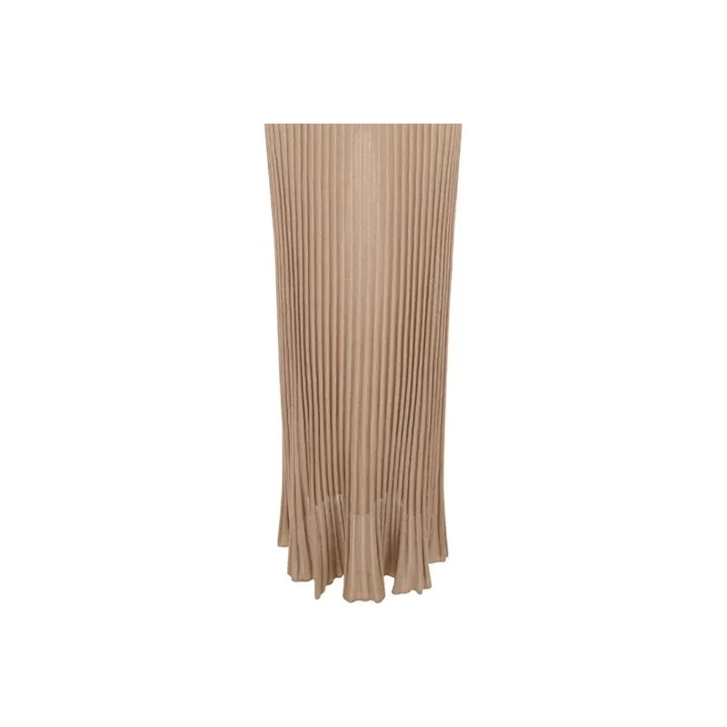 MaxMara Pleated Sleeveless Knitted Dress-4