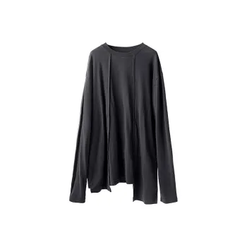 HUANXIANGZHE Knitwear Unisex Black