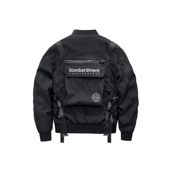 VIP Multi Pocket Urban Techwear Workwear Jackets & Coats Unisex Black