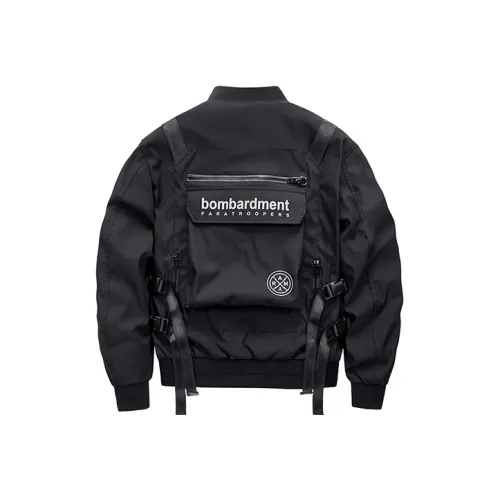 VIP Multi Pocket Urban Techwear Workwear Jackets & Coats Unisex Black
