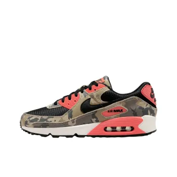 Nike Air Max 90 Shock Absorbers With Slip Resistant Features Low Top Running Shoes Men's Beige