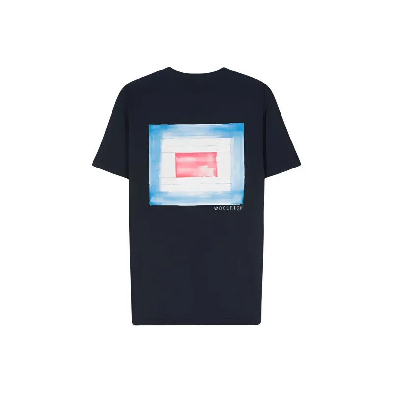 WOOLRICH Graphic Printed Crewneck T Shirt-1