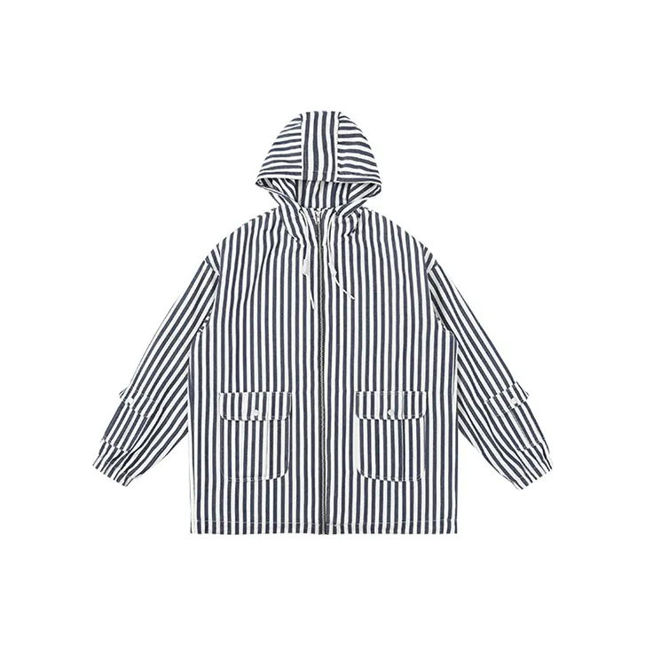PROS BY CH Loose Fit Jacket Unisex Navy Blue-0