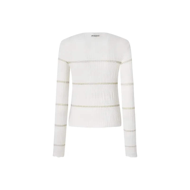 PINKO Crewneck Striped T Shirt-1