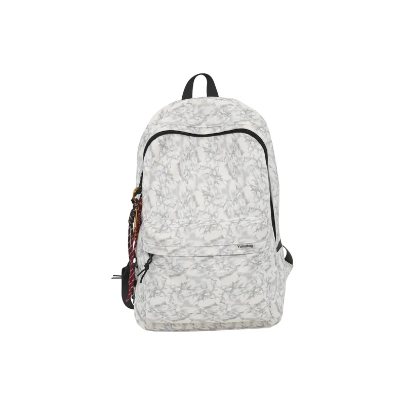 SEVENMOONS Nylon Backpack Unisex Black/Burgundy/Green/Beige-7