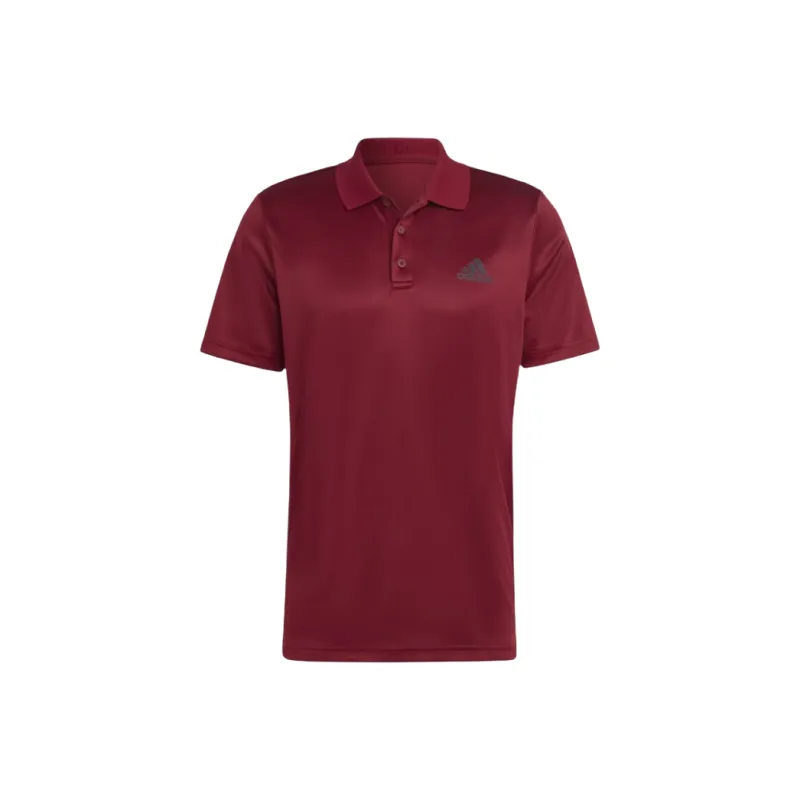 Adidas DESIGNED TO MOVE 3-STRIPES POLO SHIRT Polo Shirt Men's Red-0