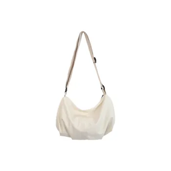 GOBLIN SHARKS 1759 Nylon Backpack Shoulder Bag Medium Size Unisex White/Black/Beige