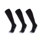 Long Shaft Soccer Socks Black 3 Pack