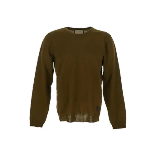 GUCCI Logo Embroidered Crewneck Sweater