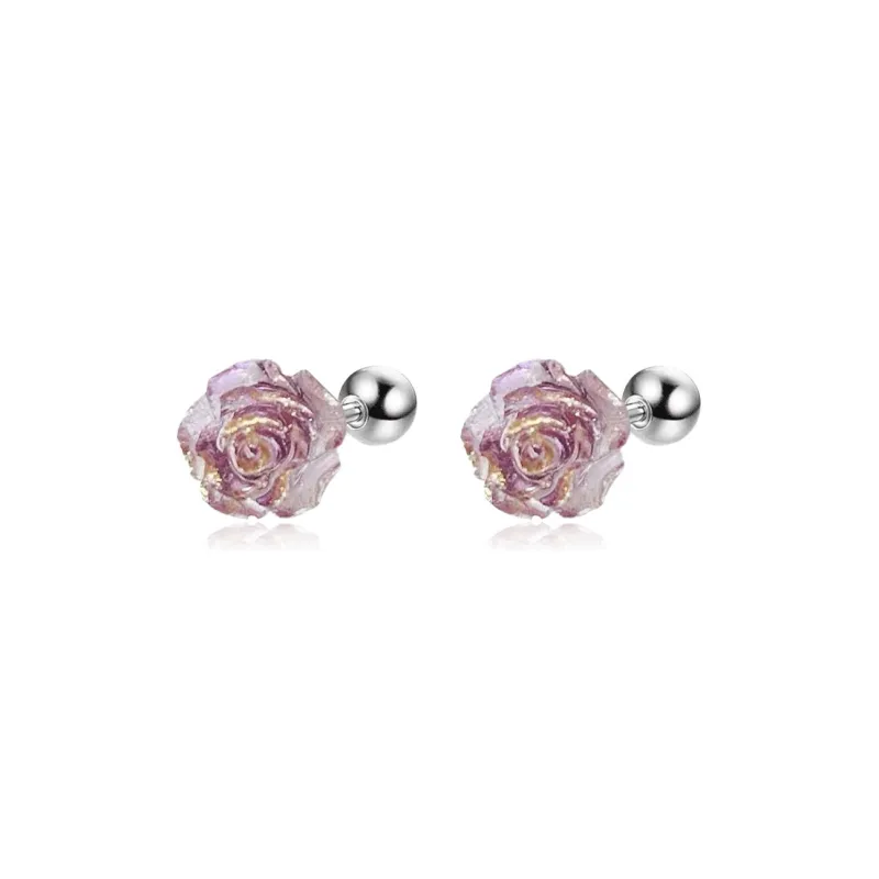 AEMC Titanium Steel Stud Earrings Unisex-16