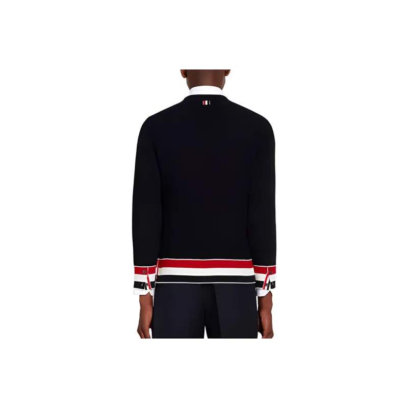 THOM BROWNE· SS22 Sweater Men's Blue Black-1