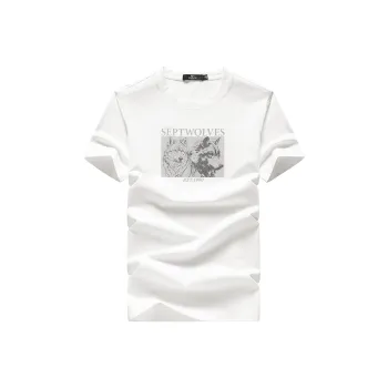 SEPTWOLVES T Shirt Unisex Raw White