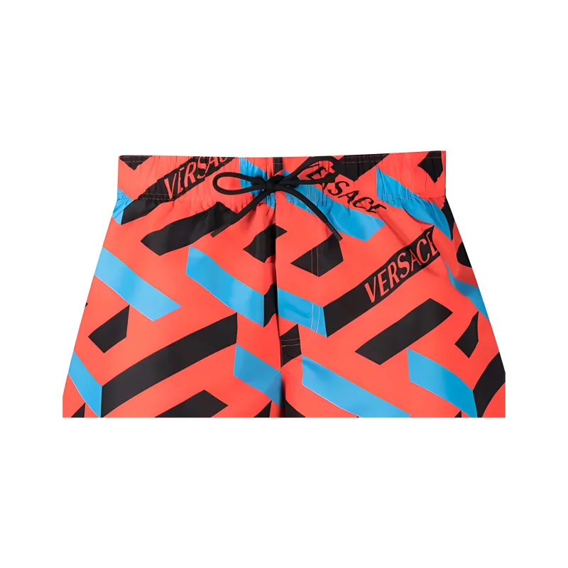 VERSACE Swimming Shorts Men Red-4