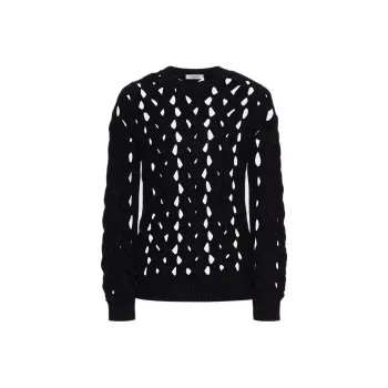 Valentino Cut-Out Detail Knit Jumper
