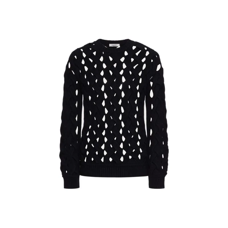 Valentino Cut-Out Detail Knit Jumper-0