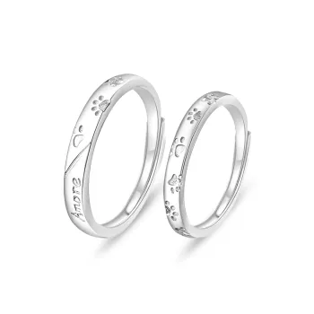 VOCK S999 Fine Silver Rings Unisex