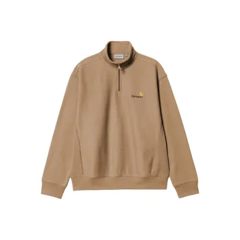 Carhartt WIP Logo Embroidered Half Zipped Sweatshirt