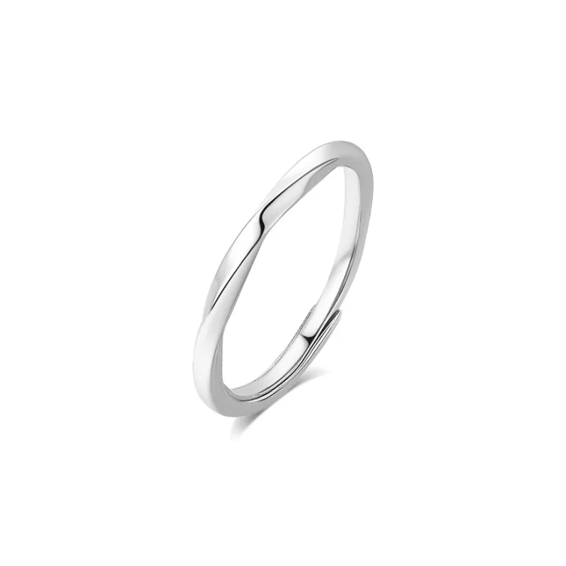 BLANK IN BLANK Sterling Silver Rings Unisex-5