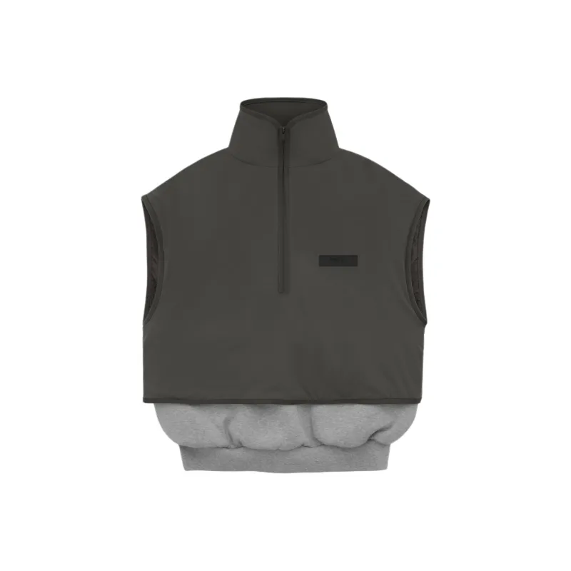 Fear Of God Essentials Nylon Fleece Mockneck Vest-0