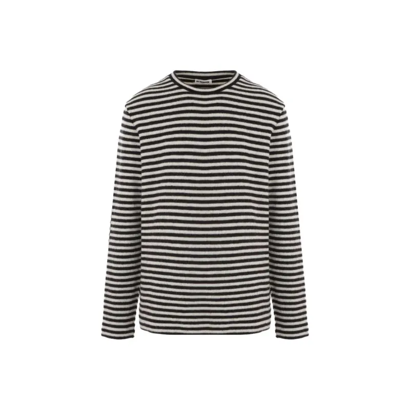JIL SANDER Striped Long Sleeved T Shirt-0