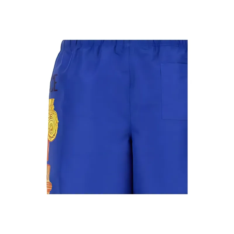 VERSACE Logo Printed Drawstring Swimming Shorts-4