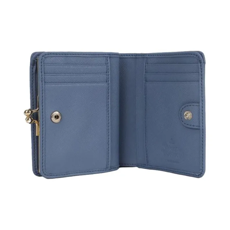 Vivienne Westwood Polyurethane Wallet Women's Blue-3