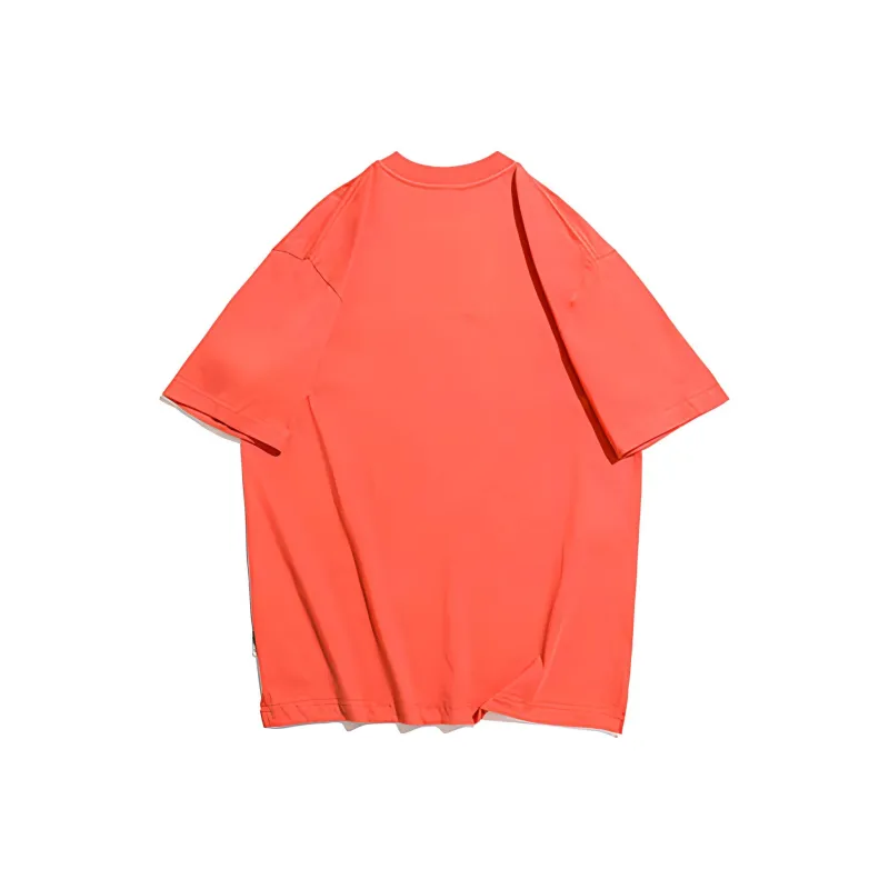 UPXIW T Shirts Men Orange Red-1