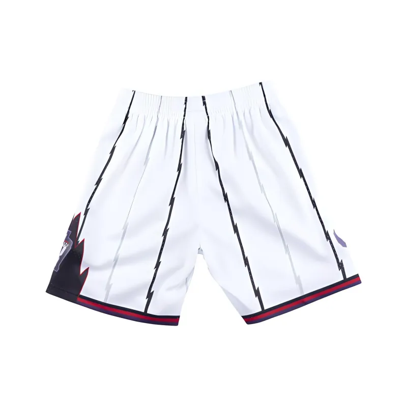 Mitchell Ness Basketball Shorts Men White Purple-1