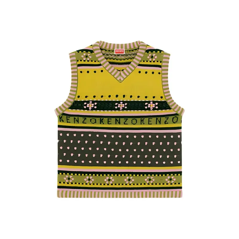 KENZO Fairisle Knitted Vest-0