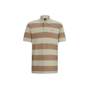 HUGO BOSS SS24 Polo Shirt Men's Light Beige