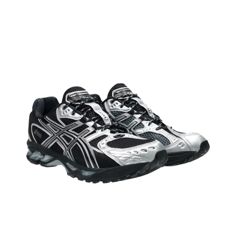 Asics GEL Nimbus 10.1 Anti Slip Wear Resistant Low Top Casual Running Shoes Unisex Black Silver-3