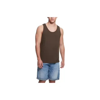 GUESS Tank Tops Men's Dark Brown