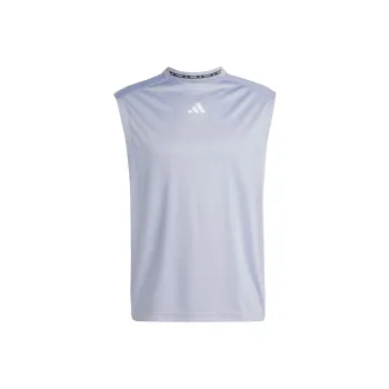 Adidas Gym Tank Tops Men Silver Gray Violet