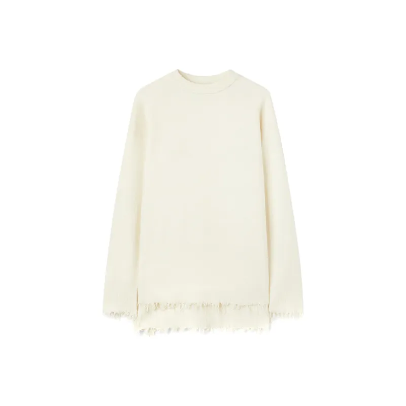JIL SANDER Distressed Frayed Edged Jumper-0