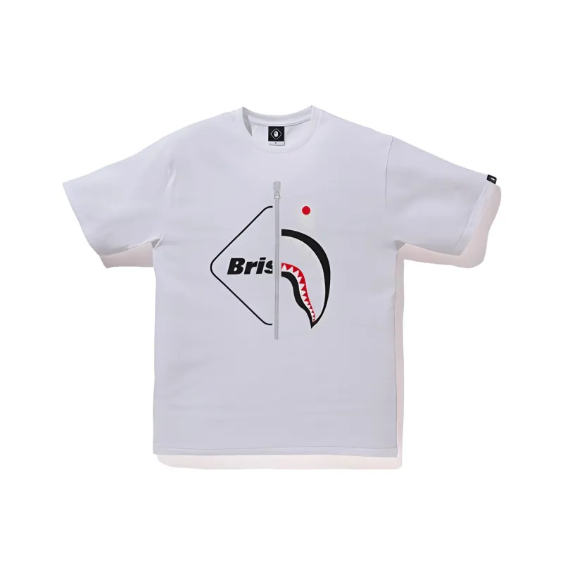 A BATHING APE X F.C.R.B. Shark Tee-0