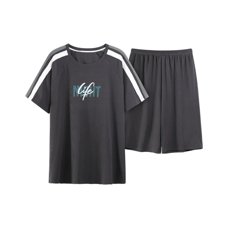 Close fitting Areas Pajama Set Men's-24