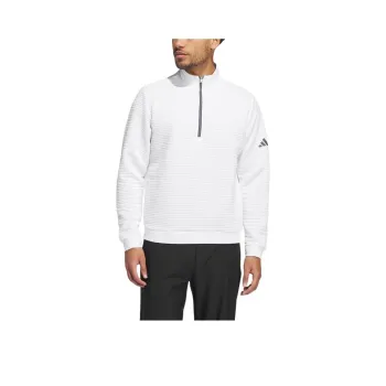 Adidas Free Shipping With AdiClub Ultimate365 Dwr Textured Quarter Zip Pullover