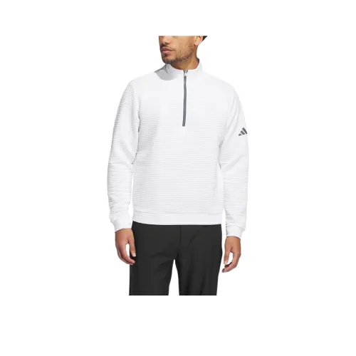 Adidas Free Shipping With AdiClub Ultimate365 Dwr Textured Quarter Zip Pullover