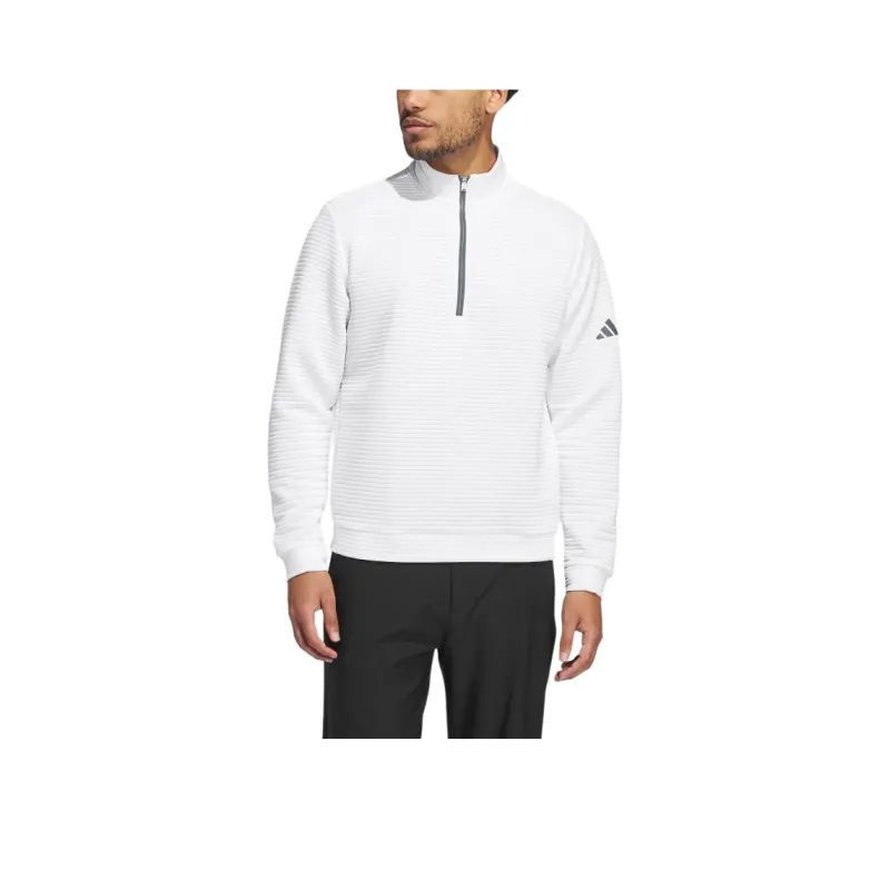Adidas Free Shipping With AdiClub Ultimate365 Dwr Textured Quarter Zip Pullover-0