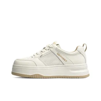 RED DRAGONFLY Anti Slip Wear Resistant Low Top Skateboard Shoes Women's Beige Apricot