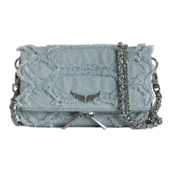 Zadig & Voltaire Cotton Crossbody Bag, Shoulder Bag Mini Women's Breeze Blue