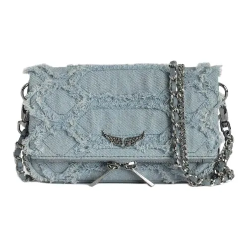 Zadig & Voltaire Cotton Crossbody Bag, Shoulder Bag Mini Women's Breeze Blue