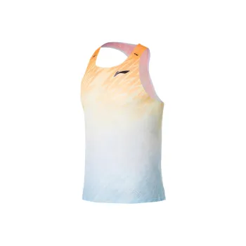 LiNing Tank Tops Men's Neon Orange Blue
