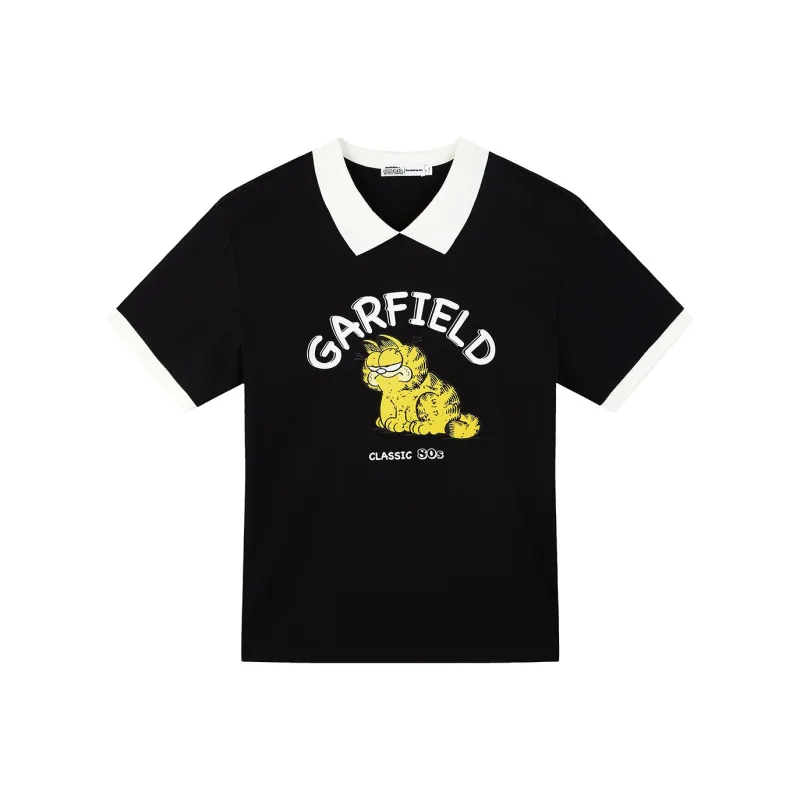 FUN X Garfield SS24 Polo Shirt Unisex Black-0