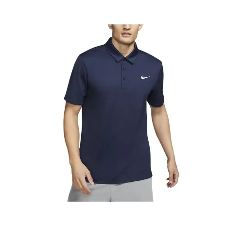 Nike Football Polo Shirt Men's Marine Blue