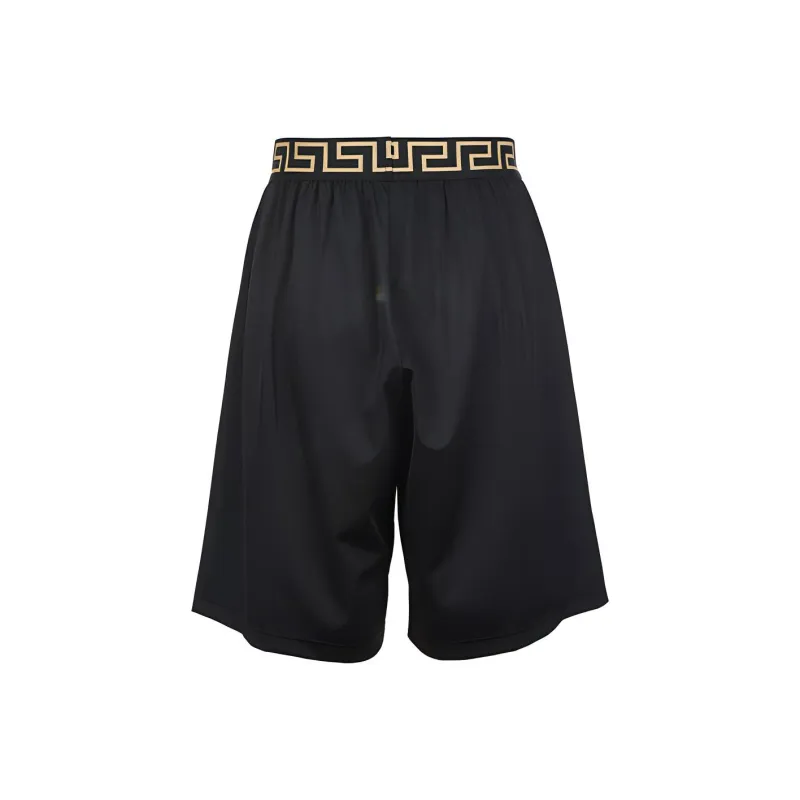 VERSACE La Greca Waistband Bermuda Shorts-1