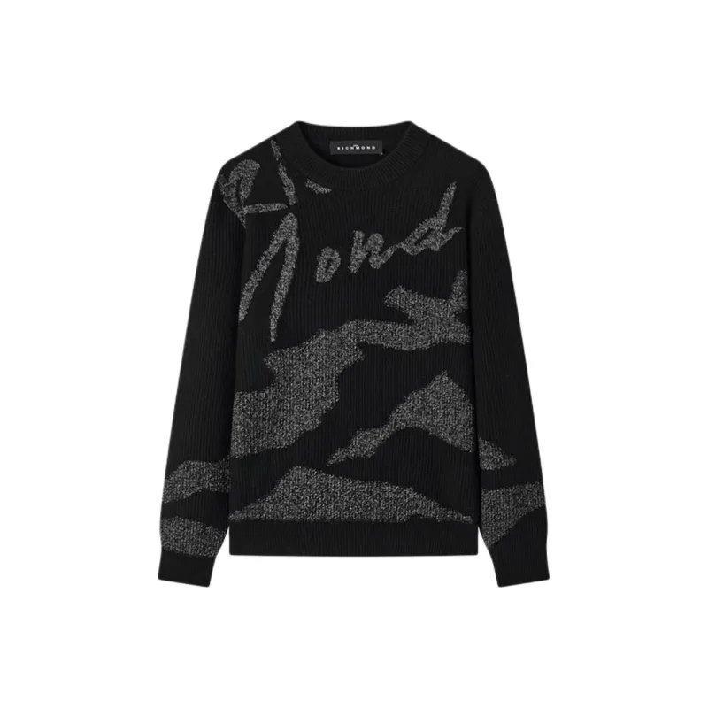 JOHN RICHMOND FW24 Cashmere Sweater Men's Black-0