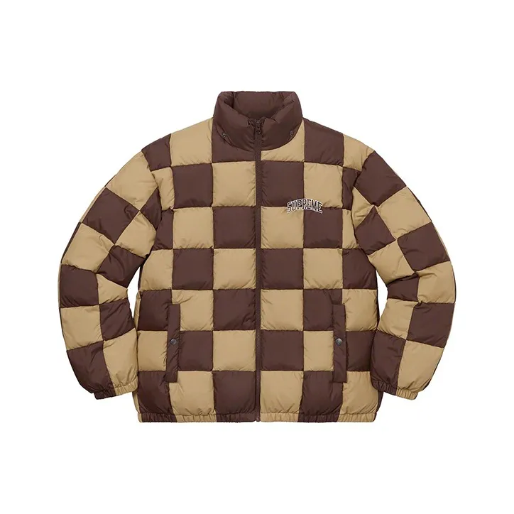 Supreme Checkerboard Puffy Jacket-0