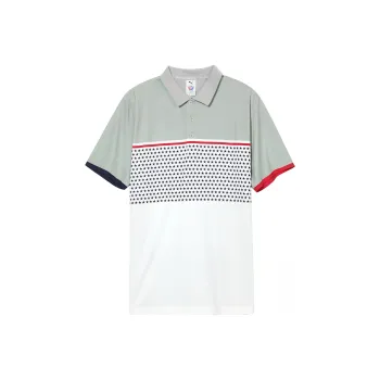 PUMA Volition Patriot Polo Shirt Men's Concrete Gray